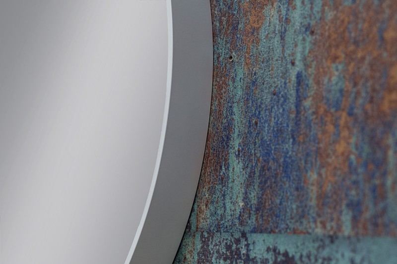 Kraft Olymp Lustro okrągłe fi 60 cm biały mat