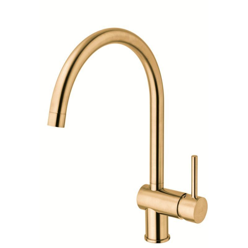 Paffoni Light bateria kuchenna zlewozmywakowa złoty szczotkowany LIG280HGSP