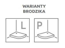 Radaway Doros PT E Compact brodzik pentagonalny asymetryczny 100x90 prawy ze zintegrowaną obudową SDRPTP1090-05R