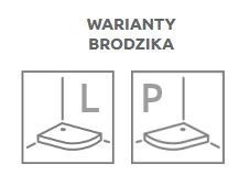 Radaway Doros PT E Compact brodzik pentagonalny asymetryczny 100x90 lewy ze zintegrowaną obudową SDRPTP1090-05L