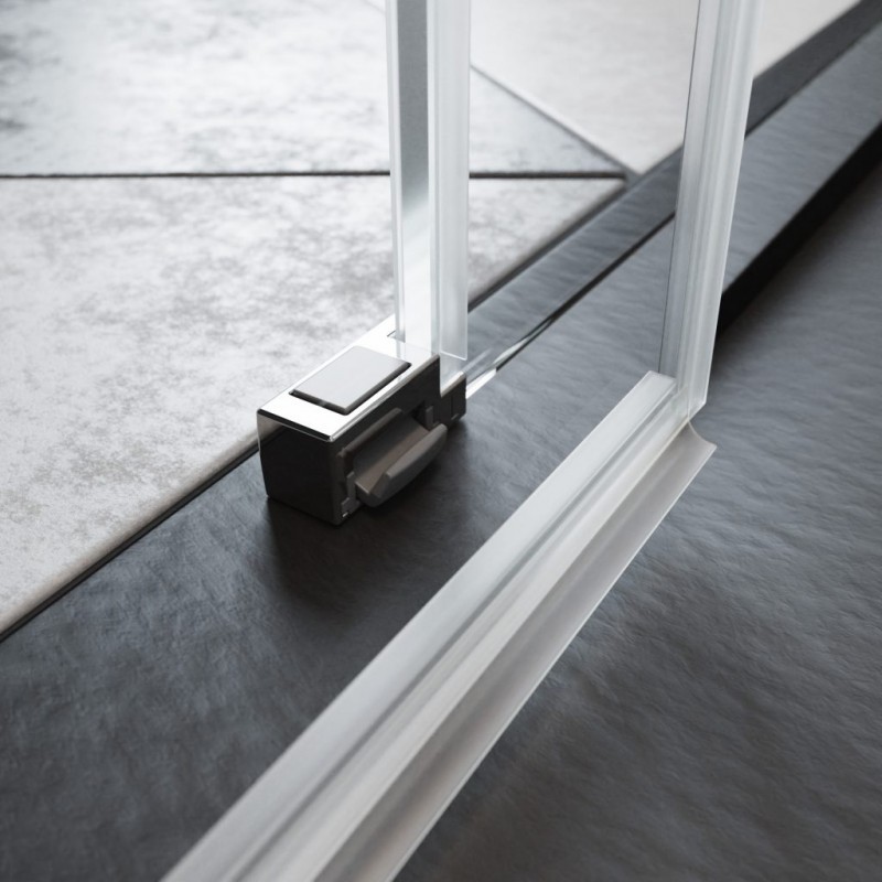 Radaway Espera Pro KDJ kabina prostokątna 110x75 drzwi przesuwne prawe 110 i ścianka 75 chrom przeźroczyste Easy Clean