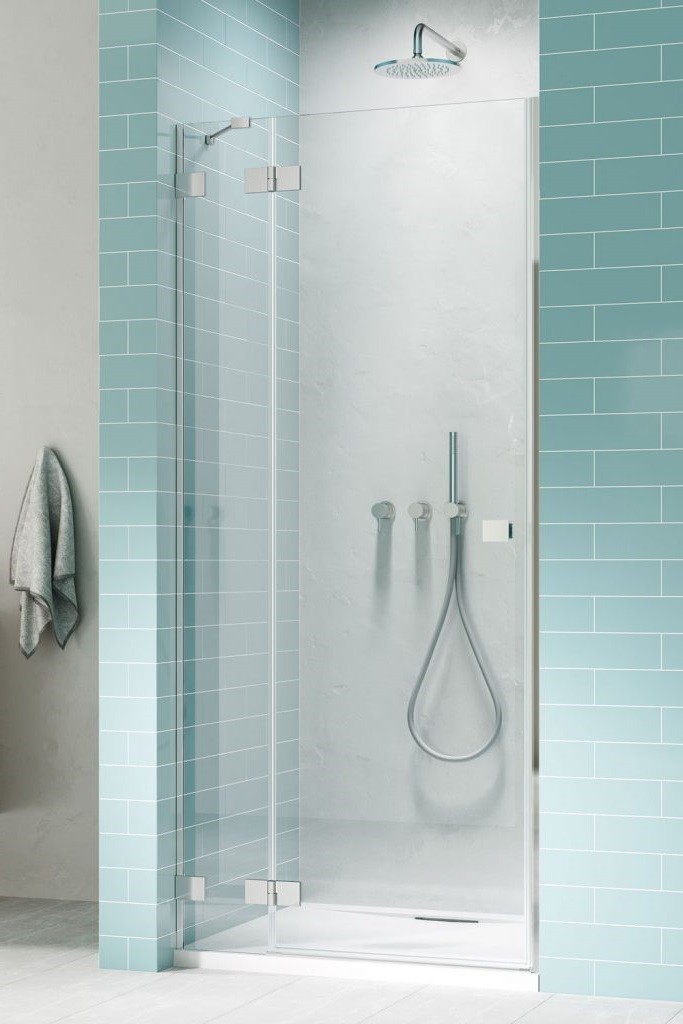 Radaway Essenza Pro DWJ drzwi otwierane 120 cm lewe chrom przeźroczyste Easy Clean 10099120-01-01L