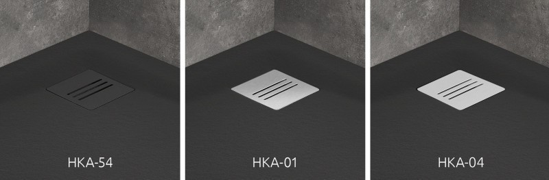 Radaway Kyntos F Stone brodzik prostokątny płaski 130x90 cm konglomerat efekt kamienia czarny HKF13090-54