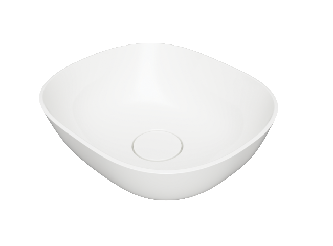 Omnires Silk umywalka nablatowa owalna 40x35 cm biały połysk SILK400BP