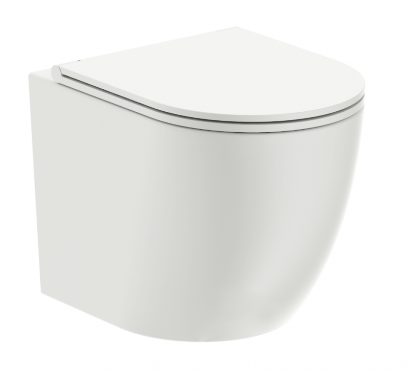 Sanit + Omnires Ottawa zestaw podtynkowy stelaż z przyciskiem czarny mat + muszla + deska wolnoopadająca OTTAWASETBPBL