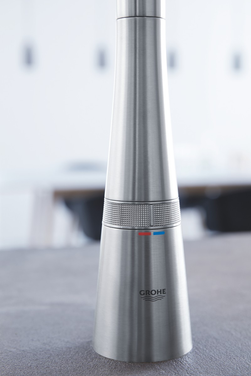 Grohe Zedra SmartControl bateria kuchenna zlewozmywakowa z wyciąganą wylewką stal 31593DC2