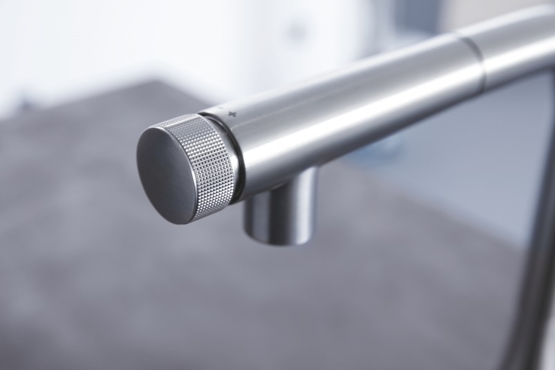 Grohe Zedra SmartControl bateria kuchenna zlewozmywakowa z wyciąganą wylewką stal 31593DC2