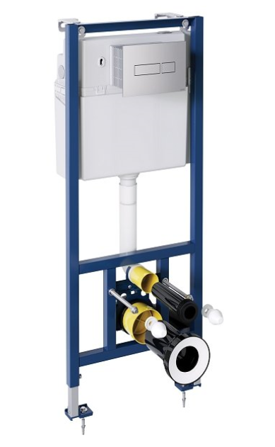 Sanit + Omnires Ottawa zestaw podtynkowy stelaż z przyciskiem chrom + muszla + deska wolnoopadająca OTTAWASETBPCR