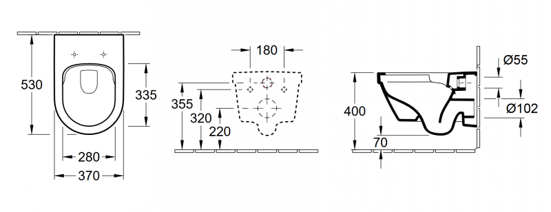 Villeroy&Boch Omnia Architectura DirectFlush muszla wisząca weiss alpin 4694R001