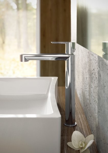 Ravak Puri PU 015.00 bateria umywalkowa wysoka bez korka chrom X070114