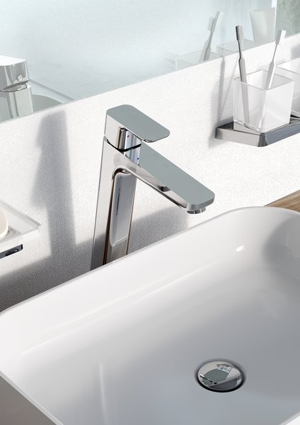 Ravak 10 Free bateria umywalkowa wysoka bez korka chrom X070130