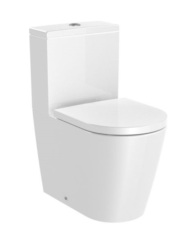 Roca Inspira Round Rimless muszla do kompaktu odpływ uniwersalny A342529000