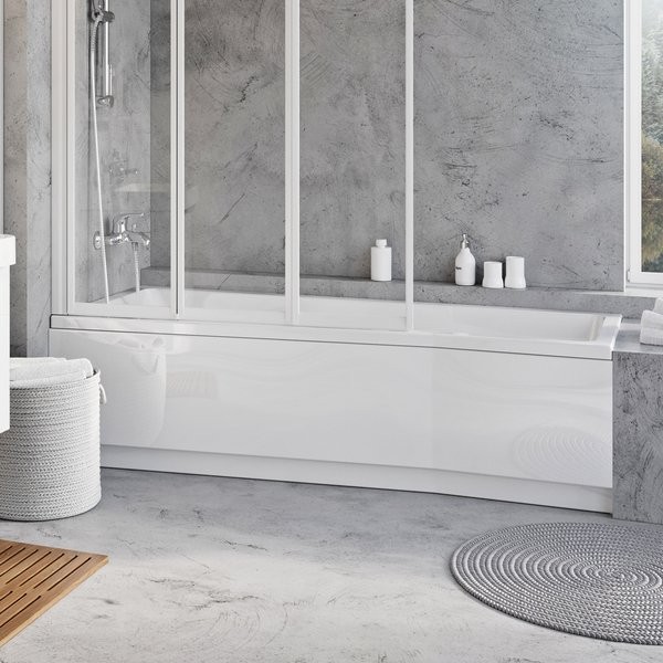 Ravak BeHappy II panel przedni 170x75 cm prawy akryl biały CZ95100A00