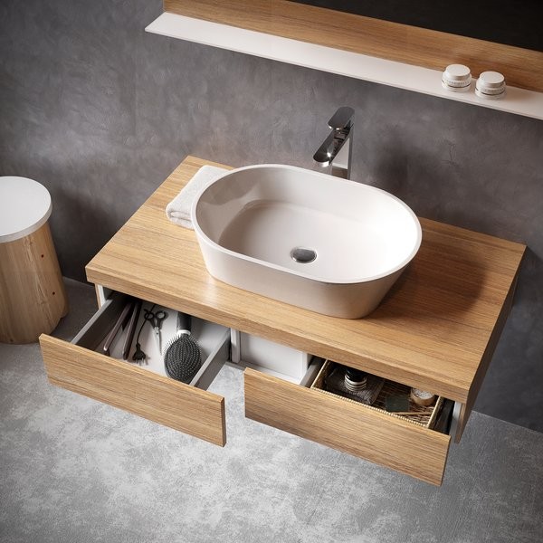 Ravak Solo 580 umywalka stawiana na blat 58x40 cm XJX01358000