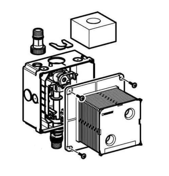 Geberit zestaw montażowy do zaworu spłukującego do pisuaru 116.001.00.1