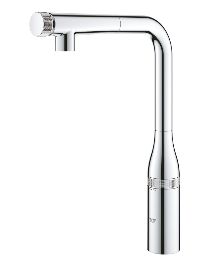 Grohe Essence SmartControl bateria kuchenna zlewozmywakowa z wyciąganą wylewką chrom połysk 31615000