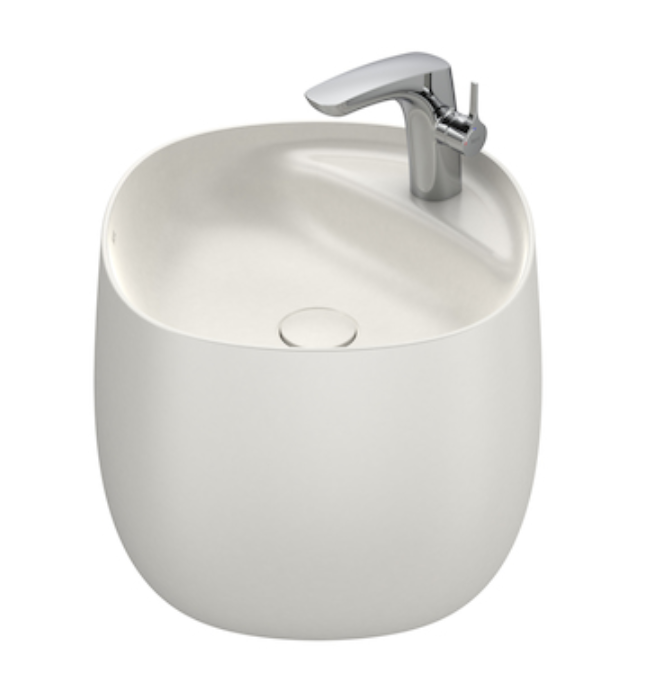 Roca Beyond Colors umywalka wisząca 46x47 FineCeramic beżowy A3270B1650