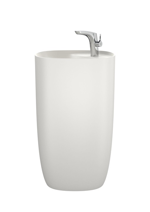 Roca Beyond Colors umywalka wolnostojąca 50x45 FineCeramic beżowy A3270B0000