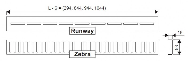 Ravak Runway 750 odpływ liniowy 75 cm stal nierdzewna X01622
