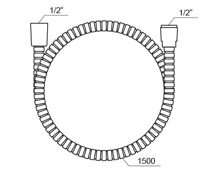 Ravak wąż natryskowy 150 cm chrom 912.50 X07P065