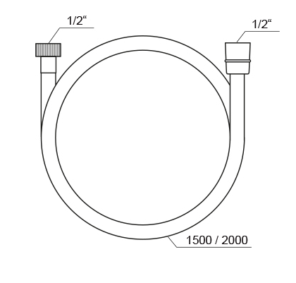 Ravak wąż natryskowy 150 cm SatinFlex 913.00 X07P176