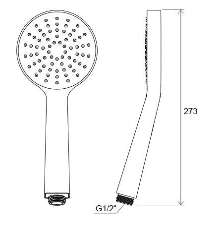 Ravak słuchawka prysznicowa FLAT-S 1-funkcyjna 960.00 X07P343