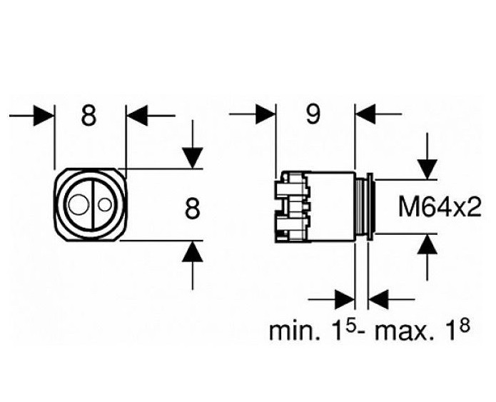 Geberit Hytouch przycisk do stelaża chrom błyszczący 115.999.21.1 - DG