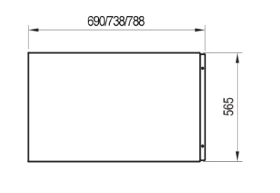 Ravak Classic panel boczny 70 cm akryl biały CZ00110A00