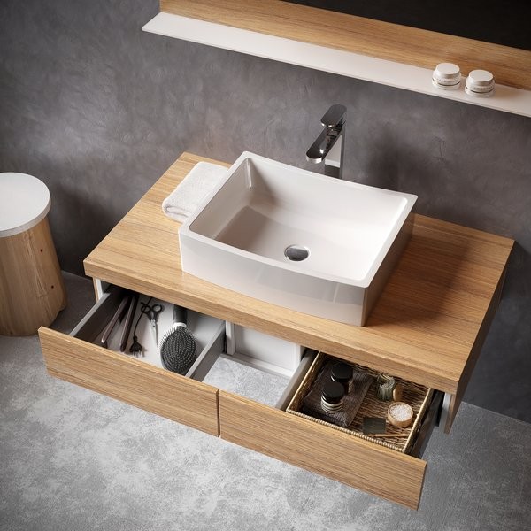 Ravak Formy 02 szafka pod umywalkę wisząca 100x55 cm dąb X000001033