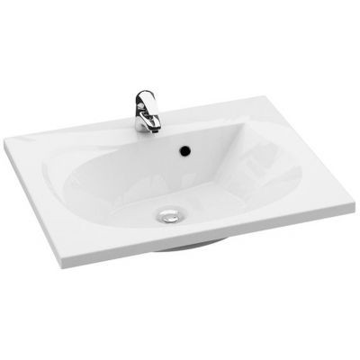 Ravak Rosa II 760 umywalka wisząca z otworem 76x49 cm biała XJ201176000