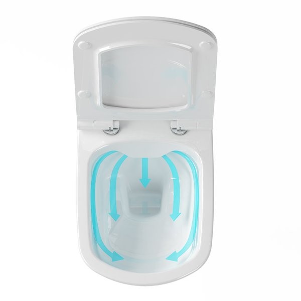 Ravak Classic muszla WC wisząca RimOff 36x51 cm biała X01671