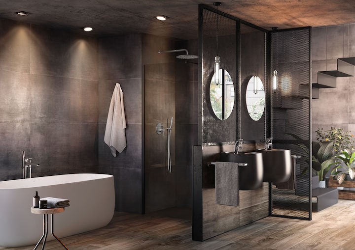 Roca Beyond Colors umywalka wisząca 46x47 FineCeramic onyx A3270B1640