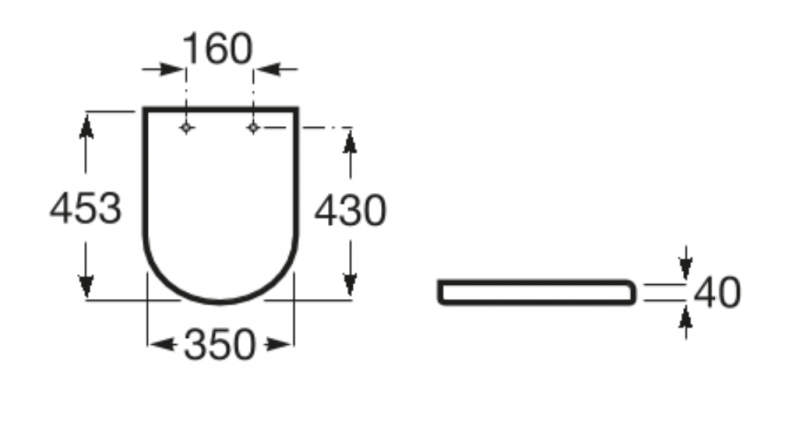 Roca Gap Round Compacto deska sedesowa wolnoopadająca slim duroplast A801D22003
