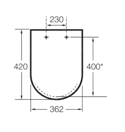 Roca Meridian-N Compacto sdeska sedesowa wolnoopadająca z funkcją łatwego wypinania supralit A8012AC00B
