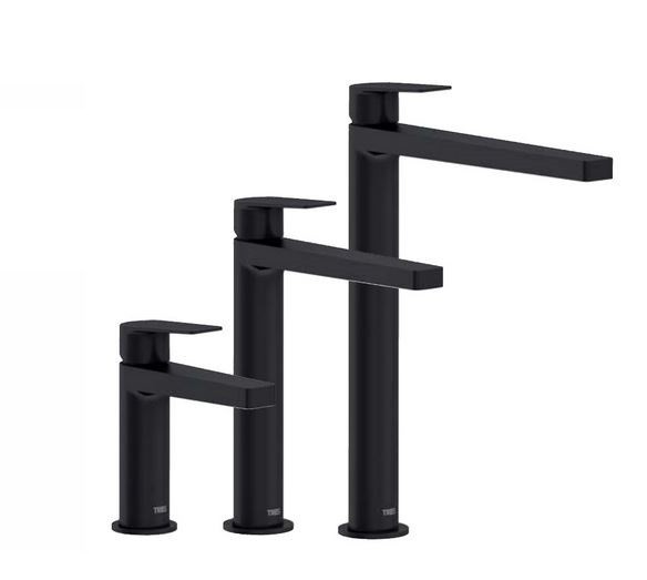 Tres Exclusive Project-Tres bateria umywalkowa czarny mat 211.103.01.NM