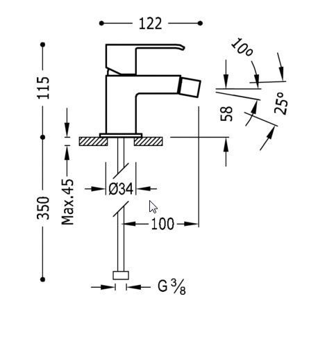 Tres Cuadro Exclusive bateria bidetowa biały matowy 006.120.01.BM
