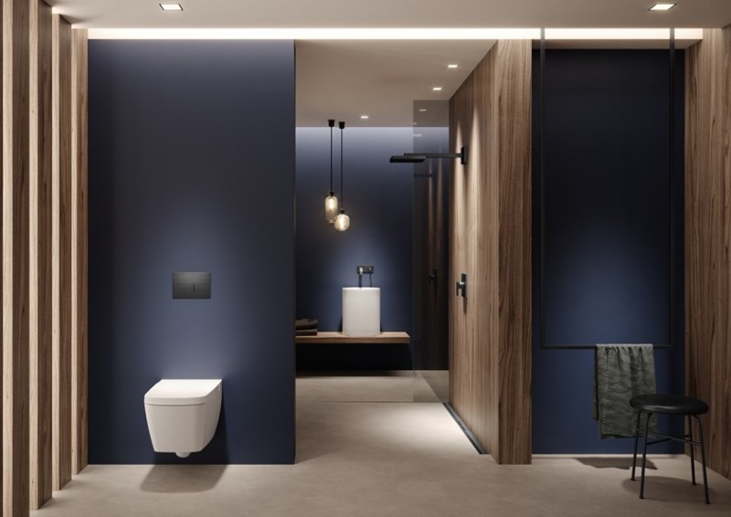 Tece Drainprofile odpływ liniowy 80 cm odwodnienie liniowe profil regulowany czarny chrom szczotkowany 670801