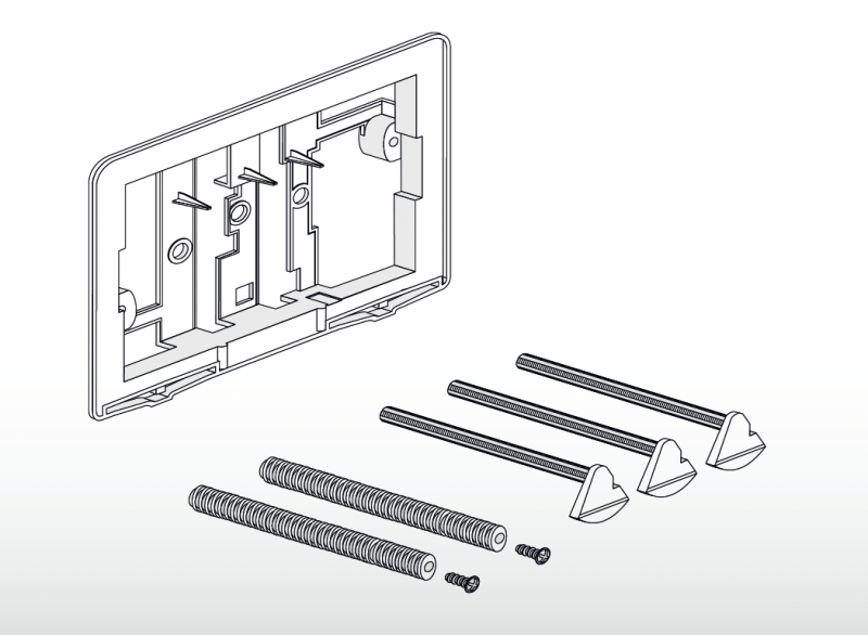 Roca Duplo One zestaw adaptacyjny do przycisków PL3 i PL5 A890064010