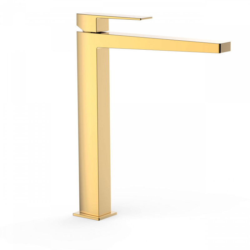 Tres Slim-Tres bateria umywalkowa wysoka perlator złoty polerowany 202.103.05.OR