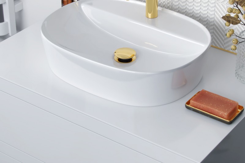 Excellent korek clik-clack umywalkowo-bidetowy złoty ARIN.1485.01GL