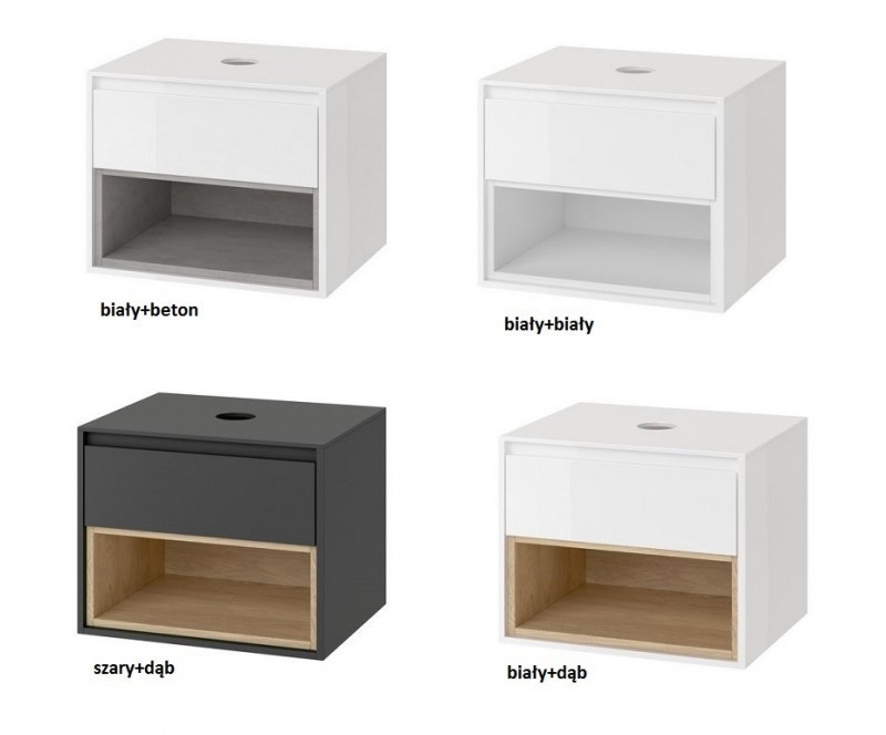 Excellent Tuto słupek łazienkowy 40 cm czarny mat-dąb MLEX.0201.400.BKBL