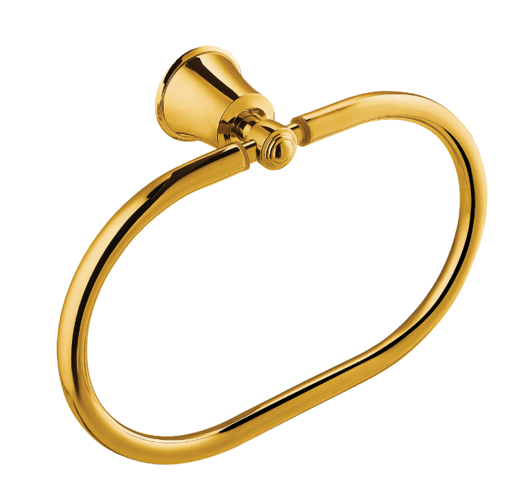 Omnires Art Line wieszak na ręcznik owalny złoty AL53230GL