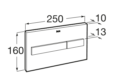 Roca Pro PL7 przycisk spłukujący do WC biały matowy A890188207