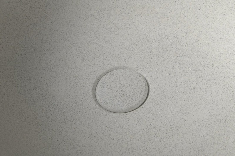 Sapho Punc umywalka betonowa stawiana na blat 53x39 biały piaskowiec BH7000