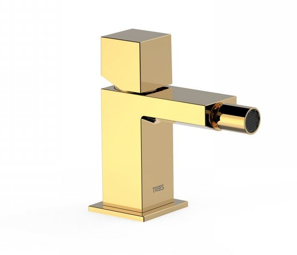 Tres Cuadro Exclusive bateria bidetowa złoty polerowany 007.120.01.OR