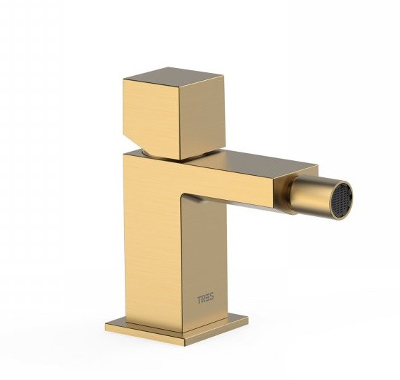 Tres Cuadro Exclusive bateria bidetowa złoty matowy 007.120.01.OM