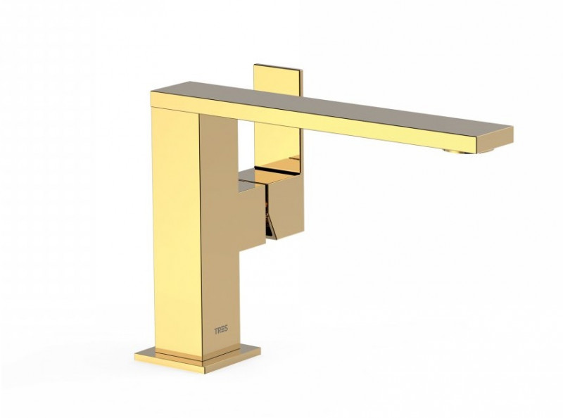 Tres Cuadro Exclusive bateria umywalkowa złoty polerowany 006.205.01.OR