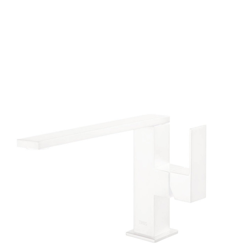 Tres Cuadro Exclusive bateria umywalkowa biały matowy 006.205.01.BM