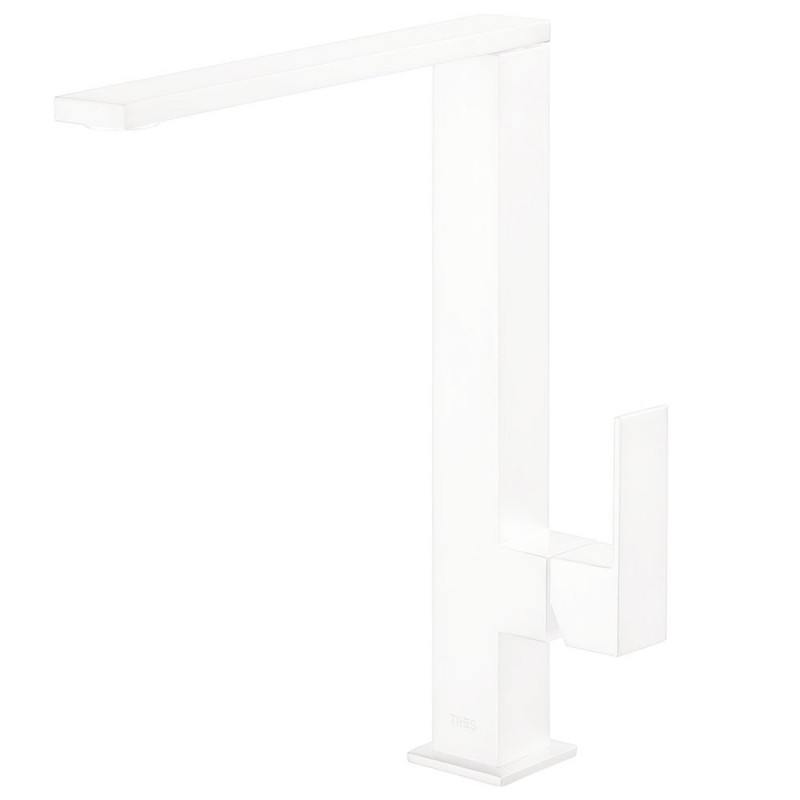 Tres Cuadro Exclusive bateria umywalkowa biały matowy 006.485.01.BM