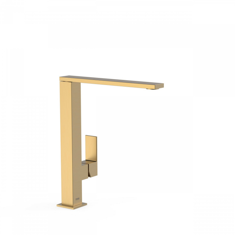 Tres Cuadro Exclusive bateria umywalkowa złoty matowy 006.485.01.OM